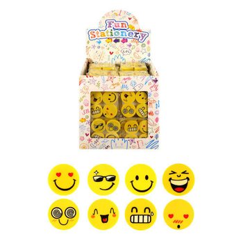 DZĒŠGUMU MODELIS: 4 DAĻU SMILEY DZĒŠGUMU KOMPLEKTS DISPLEJĀ (120 gab.)