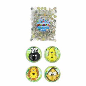 Lēkājošās bumbiņas Džungļu dzīvnieki Mix - Ø 3,3 cm (100 gab.)