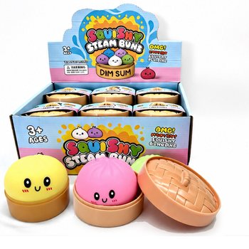 RAGE - Lielie mīkstie pelmeņi (Squishy Dumplings) (Izm. 8.5 x 8.5 x 4.8 cm) - Viral 2026 Fidget Toy (12 gab.)