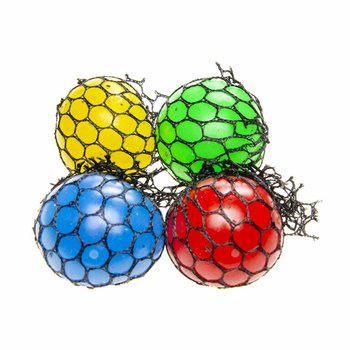 SQUISHY BUMBIŅA - Diametrs: 5 CM - SPILGTU KRĀSU MIX DISPLEJĀ (24 gab.)