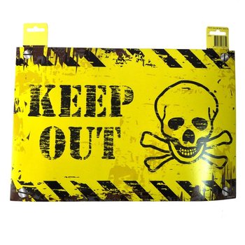 DEKORATĪVA DURVJU ZĪME - "DANGER" / "KEEP OUT" (12 gab.)