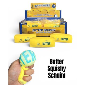 RAGE - SQUISHY BUTTER / SVIESTS - PUTU PILDĪJUMS - SLOW RISING - Izm. 11x4x4 cm - DISPLEJS (12 gab.)