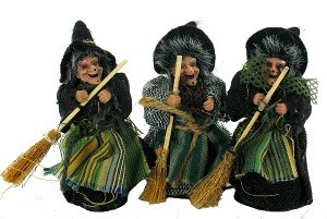 DEKORATĪVĀS RAGANAS 12 CM (6 gab.)