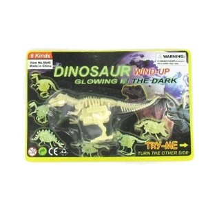 UZVELKAMS GLOW IN THE DARK DINOZAURS (6 gab.)