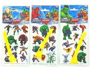 MARVEL HEROES NOBERŽAMĀS UZLĪMES (24 gab.)