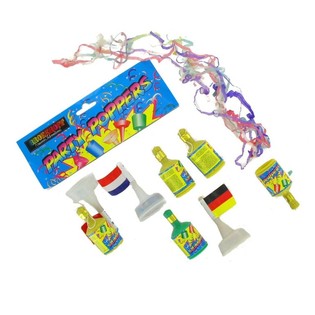 Konfeti Plauk&scaron;ķenes Party Poppers (11x5 gab.)
