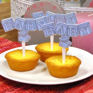 KRAKSTU (CUPCAKE) KOCIŅŠ GIMŠANAI - GAIŠI ZILS (12 gab.)
