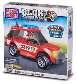 MEGABLOKS BLOK SQUAD UGUNSDZĒSĒJU SUV - 2432 (2 gab.)