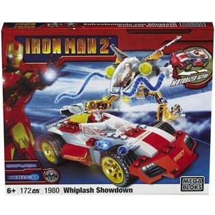 MEGA BLOKS Iron Man 2 Whiplash Showdown Konstruktors - 1980