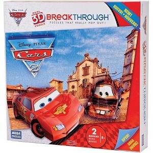 Megapuzzles Breakthrough 3D Vāģi 2 (Cars) - 50671AEG