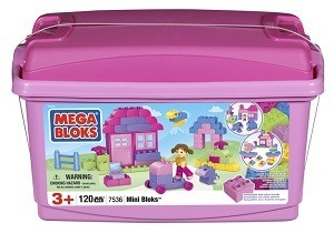 MEGABLOKS MINI BLOKS TUB ROZĀ - 7536