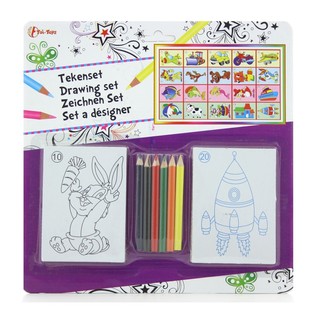Zīmē&scaron;anas komplekts uz kartītes (11 gab.)