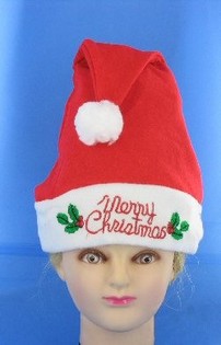 SPĪDO&Scaron;A ZIEMASSVĒTKU CEPURE AR "MERRY CHRISTMAS" (12 gab.)