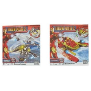MEGABLOKS Iron Man 2 Transportlīdzeklis un Figūra