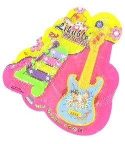 MUZIKĀLO ROTAĻLIETU KOMPLEKTS UZ KARTES (6 gab.)