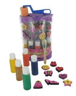 Zīmogu un krāsu komplekts meitenēm - 2. modelis