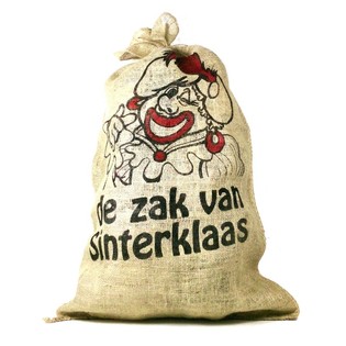Liels džutas maiss Ziemassvētku vecītim un Salavecim