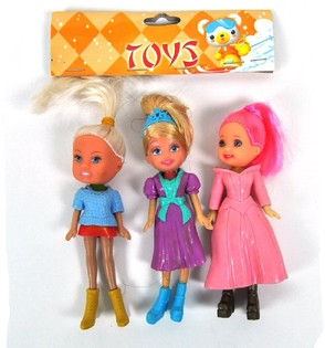 3 Mini lellītes maisiņā (10 gab. iepakojums)