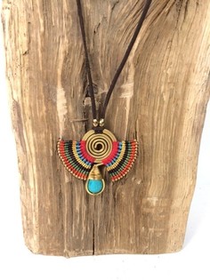 HANDMADE ORIGINALS kaklarota ar Bluestone sarkani brūnā krāsā (1 gab.)