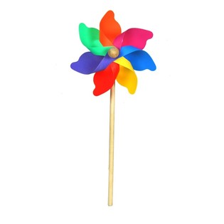 Izturīgi koka vējdzirnaviņas 38 cm (12 gab.)