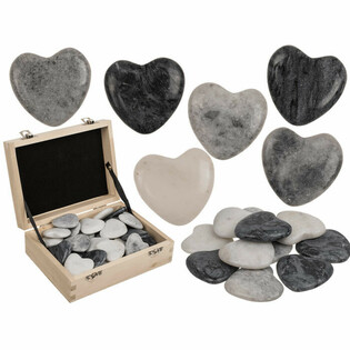 DABĪGIE AKMEŅI SIRDS FORMĀ - WORRY STONES (36 gab.)