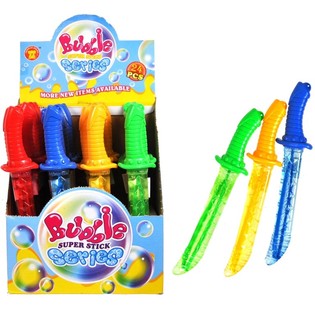 Ziepju burbuļu zobens displejā 27 cm (24 gab.)
