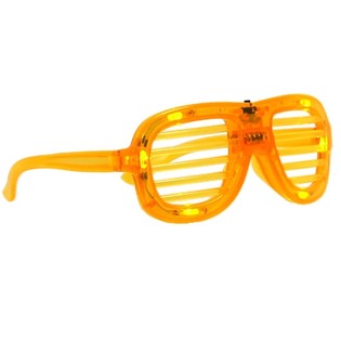LED SHUTTER SHADES BRILLES AR APGAISMOJUMU - KRĀSA: DZELTENA (12 gab.)
