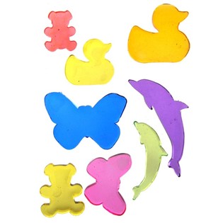 Dekoratīvās Želejas Uzlīmes Jelly Gems 22x12 cm (24 gab.)