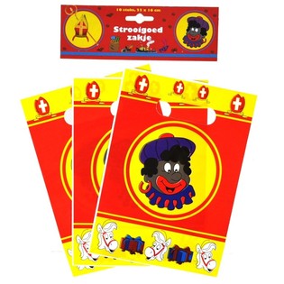 10 Sinterklaas / Sv. Nikolaja dāvanu maisiņi 22 x 16 cm (6 gab.)