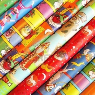 Svētā Nikolaja Sinterklaas Dāvanu Papīra Ruļļi 250 x 50 cm (5 gab.)