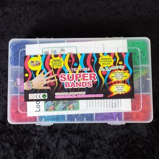 2600 gab. Super Bands / Loom gumijas lielā kastē (Iepakojumā 6 gab.)