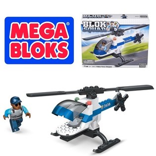 MEGA BLOKS - 2413 POLICE FORCE CHOPPER Policijas helikopters (2 gab.)