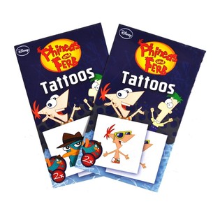 DISNEY 2 DAĻU TETOVĒJUMI - MODELIS: PHINEAS UN FERB (50 gab.)