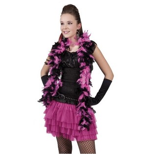 Melna/Rozā Boa Princesēm 180 cm (6 gab.)