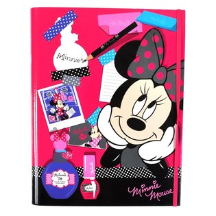 DISNEY MINNIE MOUSE KOSMĒTIKAS RAKSTĀMPIEDERUMU KOMPLEKTS GRĀMATAS FORMĀ (3 gab.)