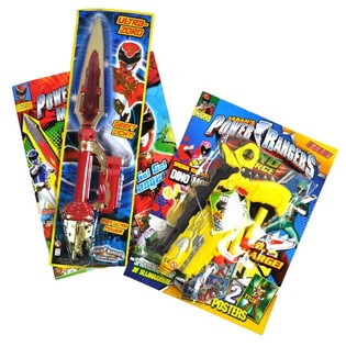 ***ĪPA&Scaron;I LĒTI*** POWER RANGERS PĀRSTEIGUMA KOMPLEKTS AR ROTAĻLIETU! (12 gab.)
