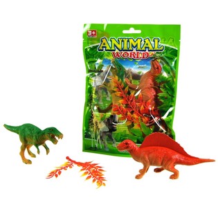 ANIMAL WORLD / DINOZAURU ROTAĻLIETU KOMPLEKTS (12 gab.)