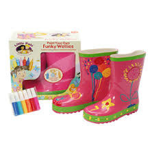 FUNKY WELLIES - Nokrāso Savus Gumijas Zābakus - Rozā / Izmērs: 26