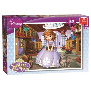 JUMBO DISNEY PUZLE SOFIJA PIRMĀ BIBLIOTĒKĀ 20 GABALI (5gab.)