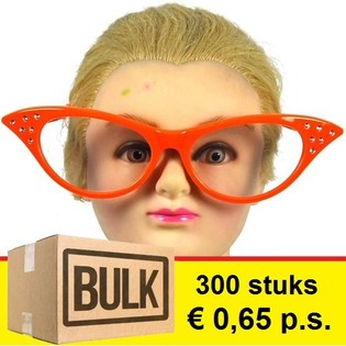 ***VAIRUMTIRDZNIECĪBAS PIEDĀVĀJUMS*** LIELAS ORANŽAS BALLĪŠU BRILLES (300 gab.)