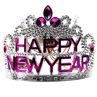 Kroņa HAPPY NEW YEAR ar apgaismojumu (10 gab.)
