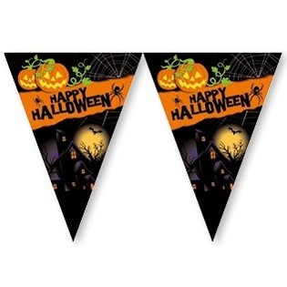 Happy Halloween Karodziņu Virtene - 2,3 Metri (6 gab.)