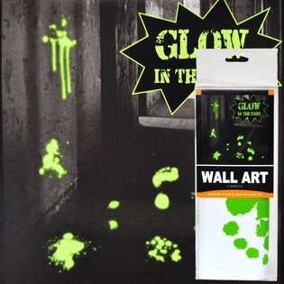 GLOW IN THE DARK SIENAS UZLĪMES (6 gab.)