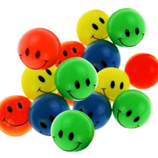 KRĀSAINAS LĒKĀJOŠAS BUMBIŅAS 2,7 CM (144 gab.)