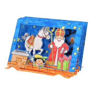 Sinterklaas / Sv. Nikolaja 3D Rado&scaron;ais Logu Komplekts (12 gab.)