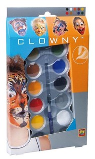 SES Clowny Sejas Krāsas uz Ūdens Bāzes (10 krāsas) (1 gab.)