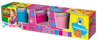 Ses Pirkstiņkrāsas Girly, Krāsu Komplekts 4x150ml (1 gab.)