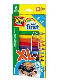 SES Creative My First - Krāsu zīmuļi XL (8 gab.)