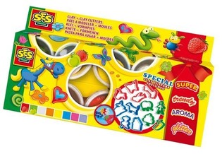 SES Plastilīns Claymania 8x90g + Formiņas (1 gab.)