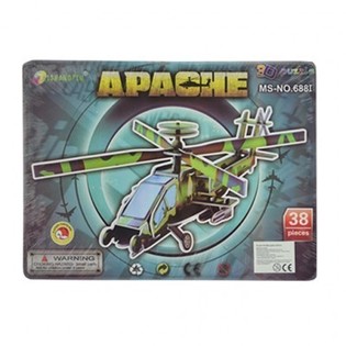 Liela 3D puzle – Apache helikopters (3 gab.)